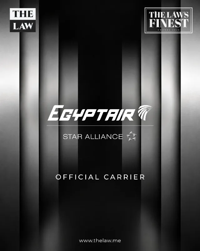 THE LAW is pleased to welcome EGYPTAIR as the Official Airline Carrier of THE LAW Finest Awards Night 2026. 